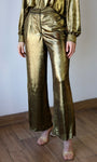 Gold Satin Pants