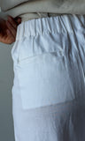 Linen Tailored Wide-leg Pant