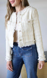 Ivory Tweed Blazer