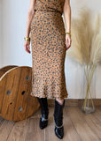 Animal Print Midi Skirt