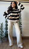 Comfy Stripe Sweater Set
