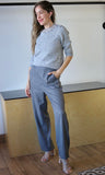 Grey Pinstripe Pants