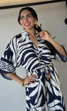 Navy Printed Top
