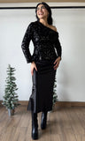 Black Sequin Top