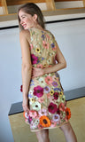 Floral Embroidered Sleeveless Mini Dress