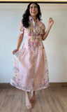 Flower Print Button Dress