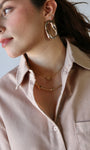 Short Sleeve Button Down Oversized Shirt