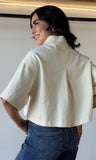Denim Button Top
