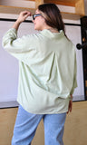 Oversized Button Down Collared Shirt