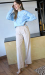 Beige Vertigo Blazer Pants