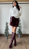 Glam Sequin Party Mini Skirt