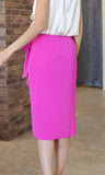 Fuschia Side Knot Skirt