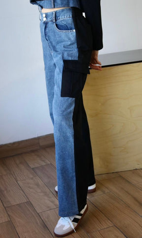 Denim Pants Set