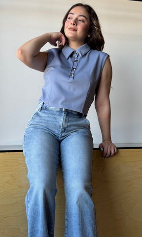 Ponte Crop Polo