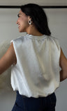 Sleeveless Satin Blouse