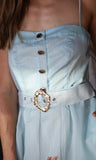 Light Blue Straps Dress