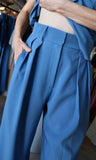 High Waist Pleated Wide Pants