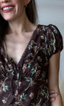 Brown Flower Dress