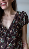 Brown Flower Dress