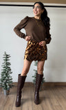 Sequin Chainmail Mini Skirt