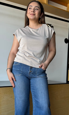 Embellished Knit Top