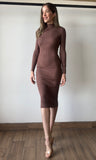 Brown Knit Dress