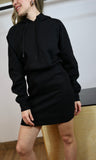 Hooded Sweatshirt Mini Dress