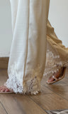 Lace Trim Hem Pants