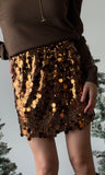 Sequin Chainmail Mini Skirt
