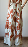 Rust Print Pants