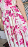 Floral Print Halter Maxi Dress