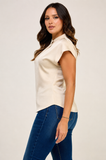 Neck Trim Detail Top
