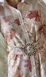 Flower Print Button Dress