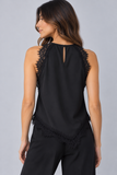 Halter Lace Trim Top