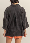 Oversized Button Down Collared Shirt