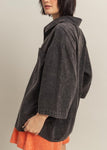 Oversized Button Down Collared Shirt